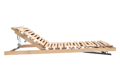 Verstellbarer Lattenrost mit angehobenem Kopfteil für mehr Komfort im Bett